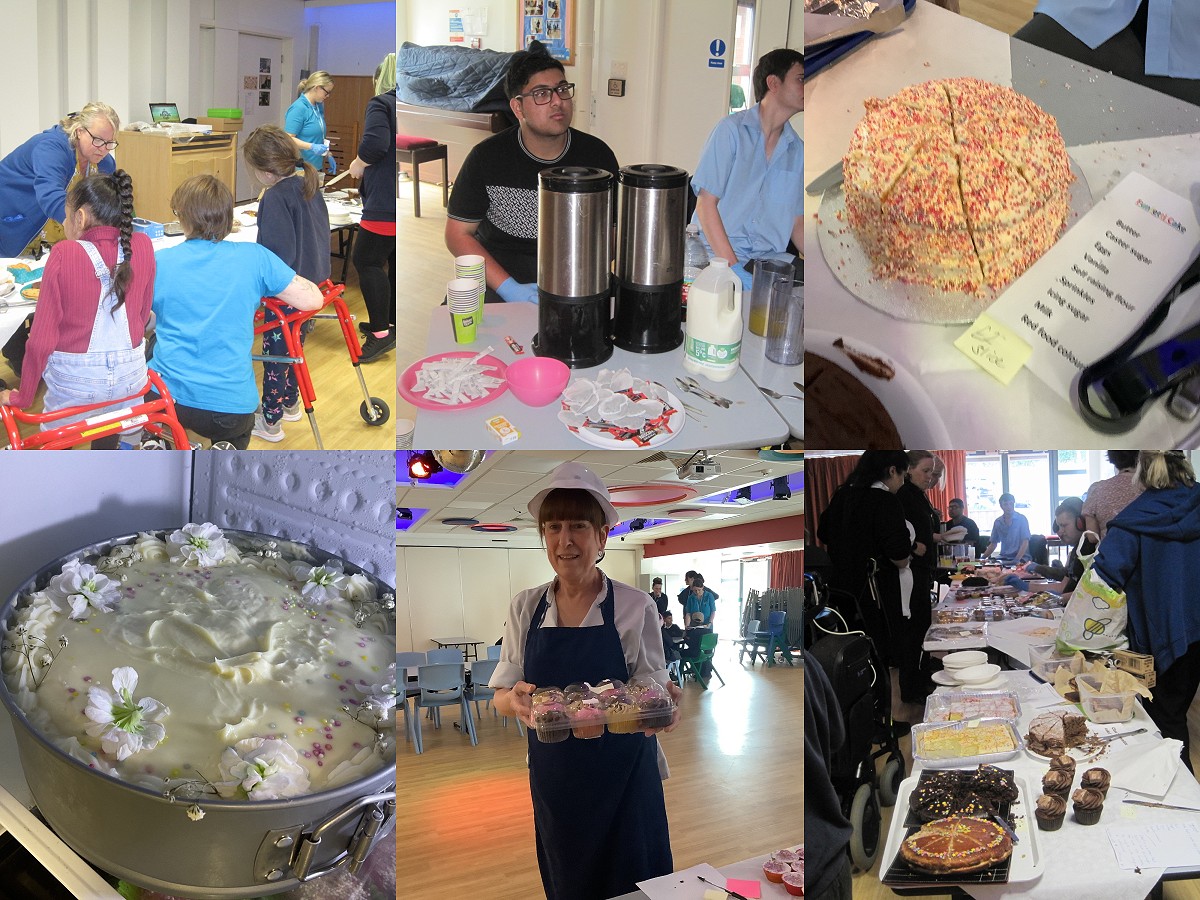 Cakes at bake sale